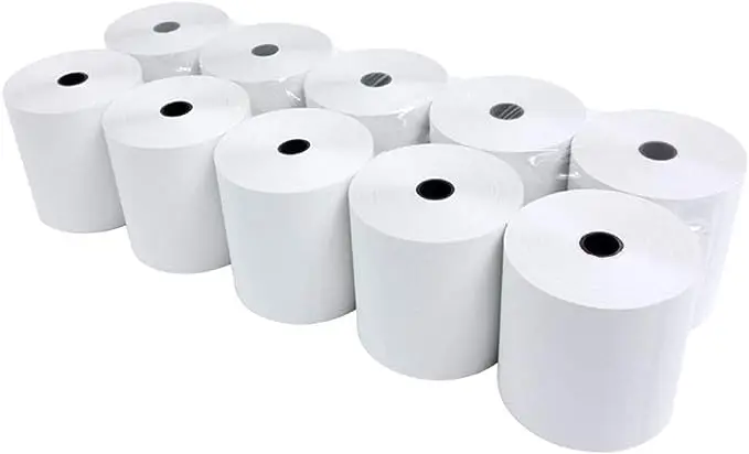 Bobina rollo de papel termico 80 мм кассовый аппарат термонаклейка принтер для печати этикеток рулон бумаги 80x80