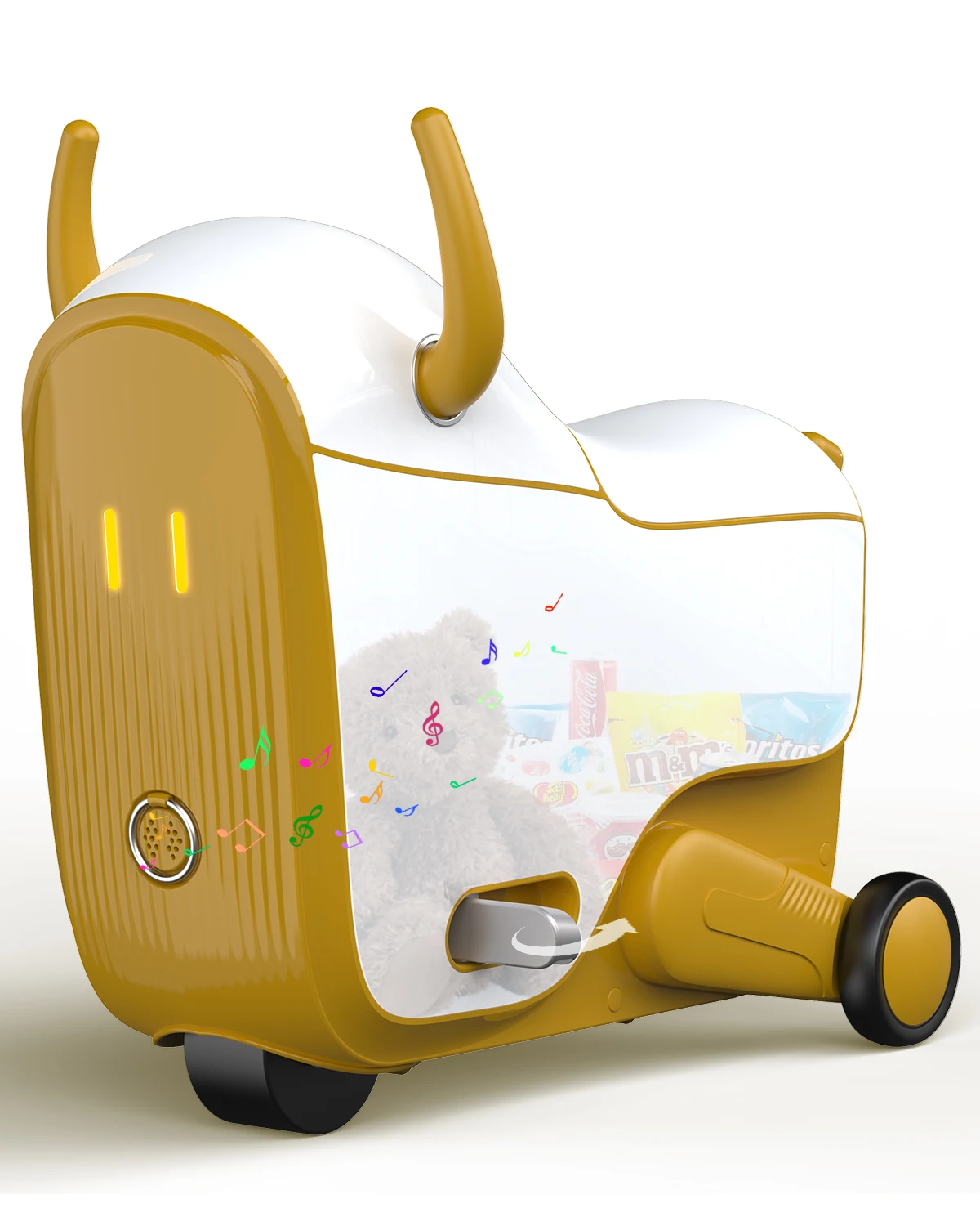 GNU travel suitcases child friendly electric scooter ride on suitcase kids luggage trolley travel