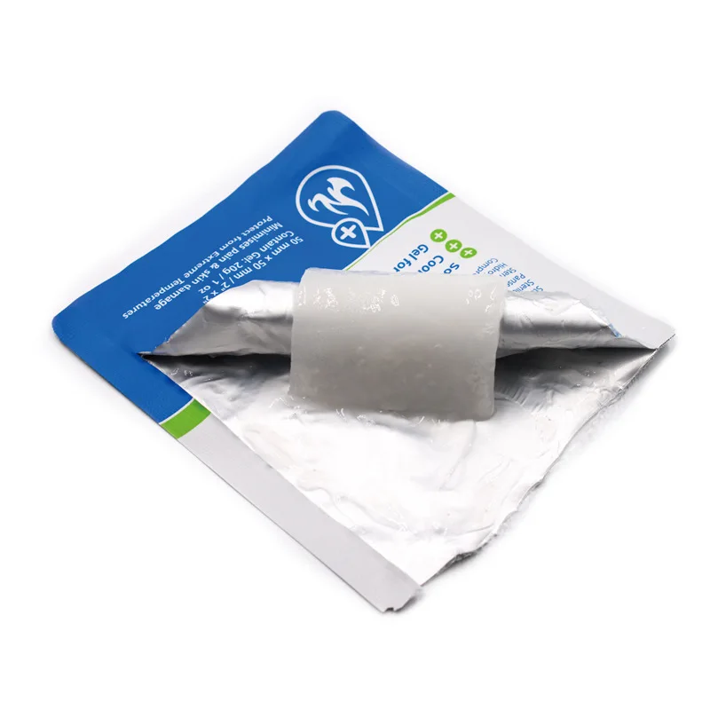 Rapid Care First Aid Hydrogel Burn Wound Care Dressing Pads medical Adhesive burn care gel dressing