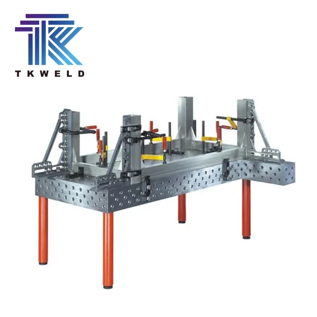 TKweld D16 D28 Welding table Cast Iron Cast Steel 2400*1200 Black Inch 2D 3D  Welding Turning Table Clamping Accessories System