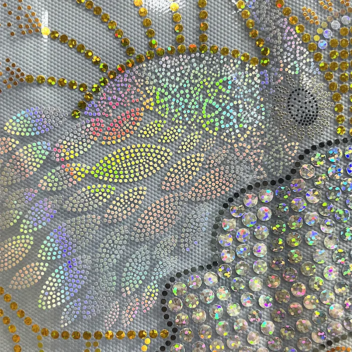 hot fixed sequin machine punching automatic for heat press design