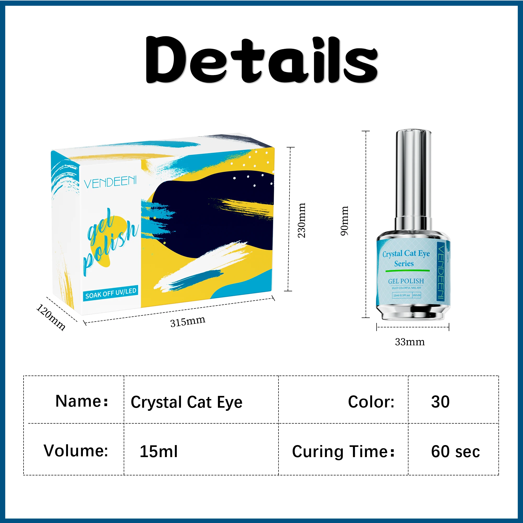 New style 30 colors cat eye gel polish set 15 ml sparkle gel polish non toxic gel nail polish professional wholesale