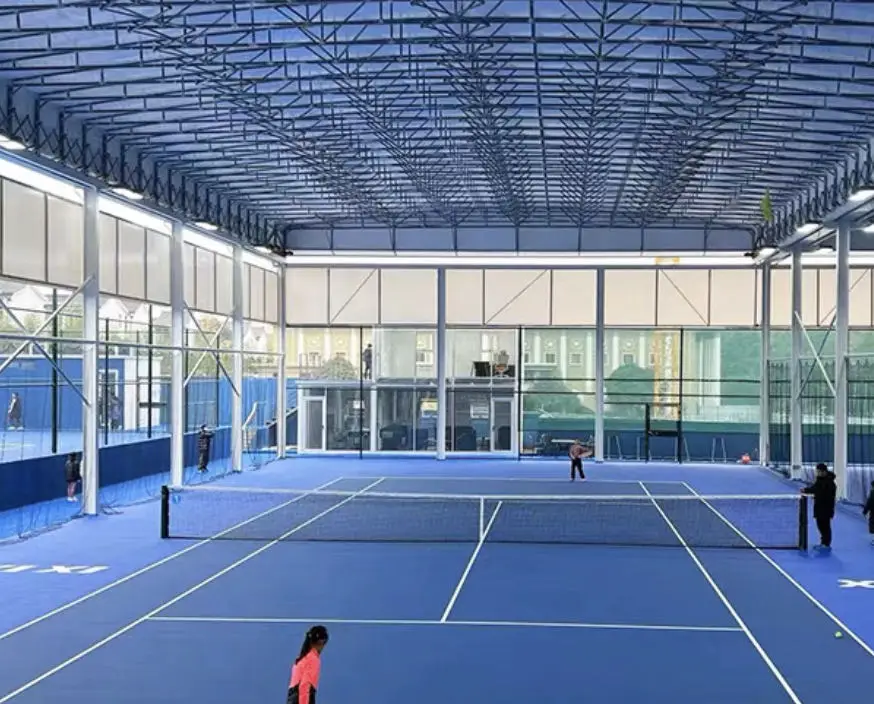 Permanent Opblaasbare Hoop Toys Steel Structure Outdoor Sport Roof Hall Tent Tennis Sports Tents Court for Playhouse Basketball