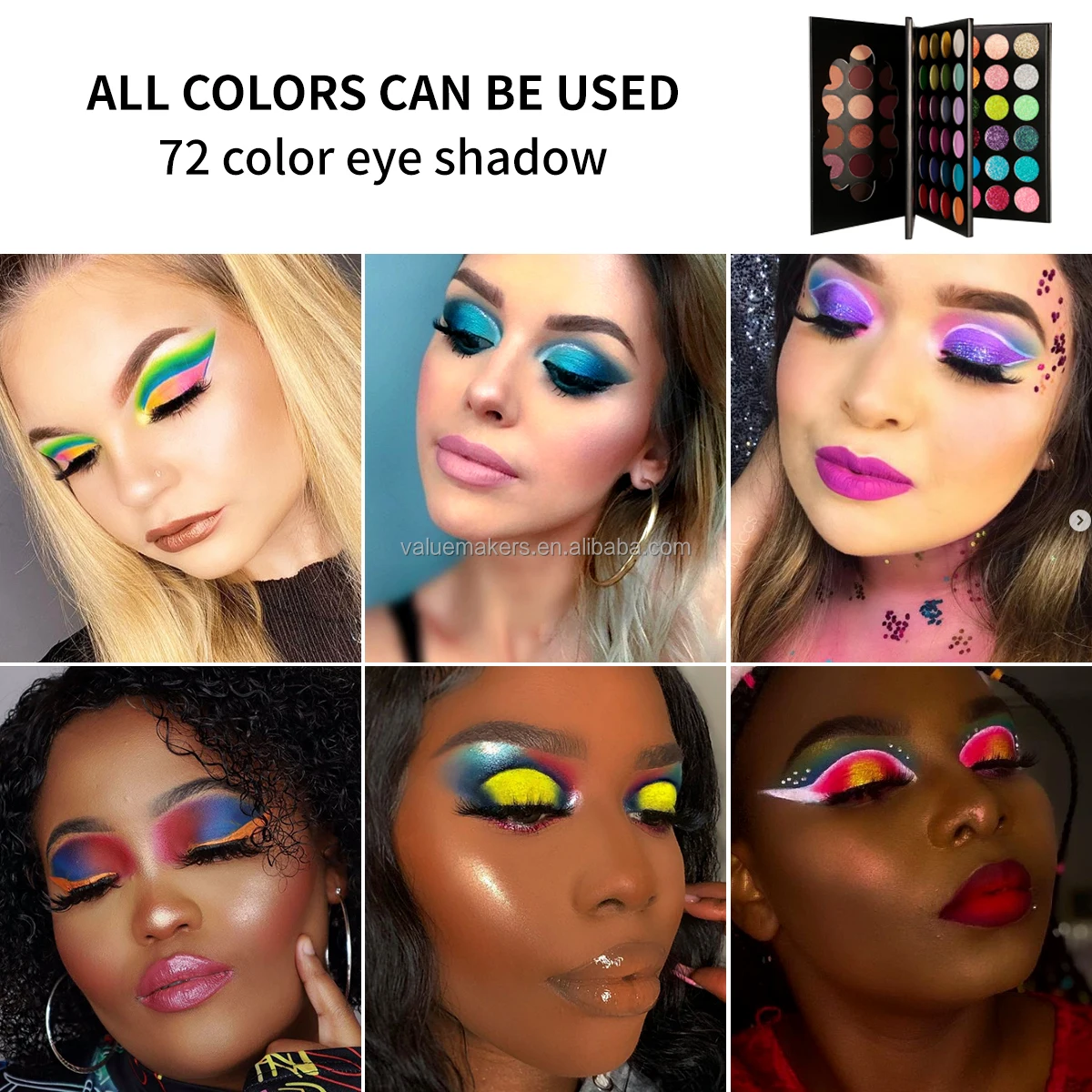 Best Seller Eye Make-up Kit 72 Shades Eyeshadow Palette Private Label Makeup Eye Shadow Palette