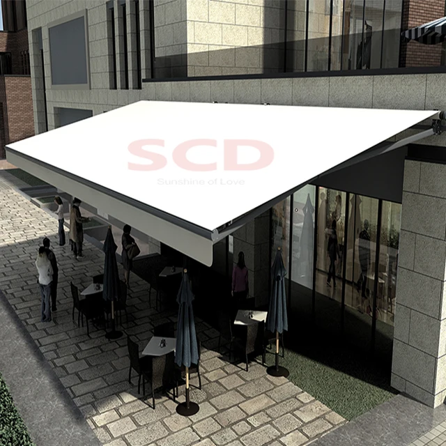 Retractable Aluminum Full Cassette Waterproof Canopy Awning Automatic Window Awning