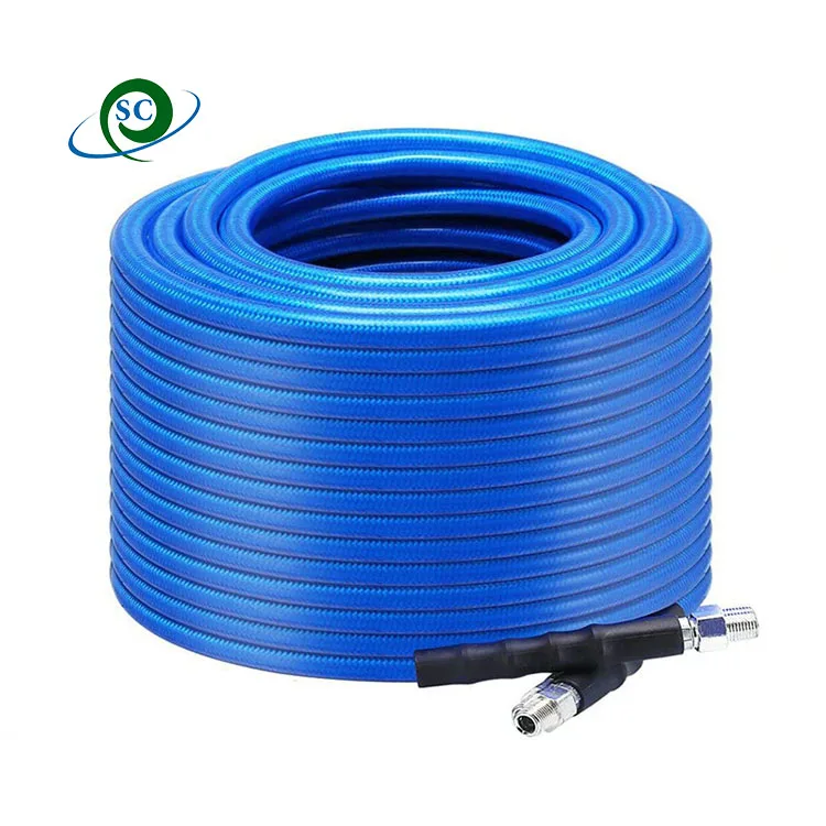 5800psi High Pressure 50-100FT Hose for Steel and Plastic Drain Cleaning Sewer Hose Jet Hose Washer Sewer Drain Jetter Kit