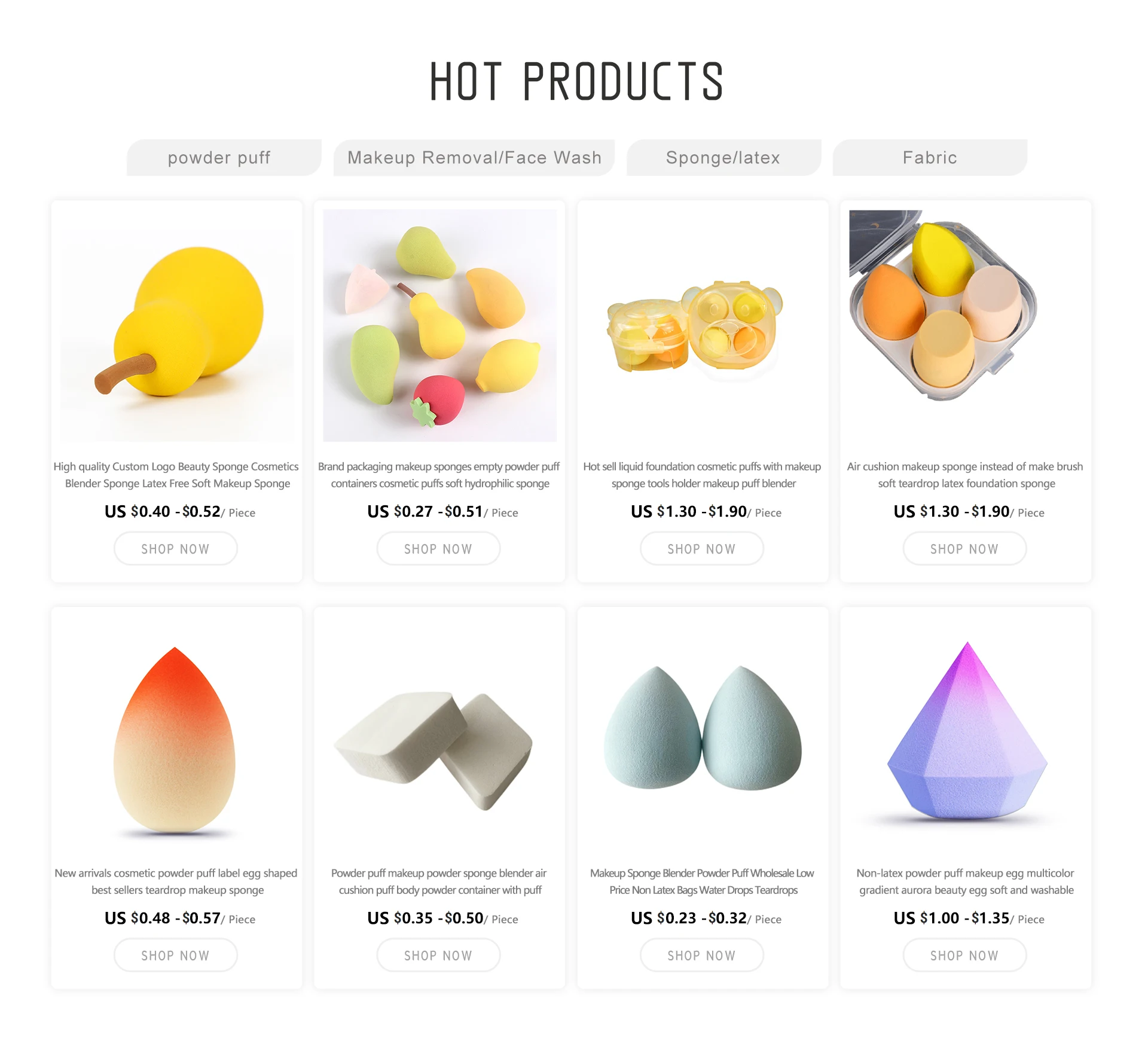 New upgraded blue makeup sponge air cushion puff, ultra soft fiber flocked beauty puff, high-quality wholesale