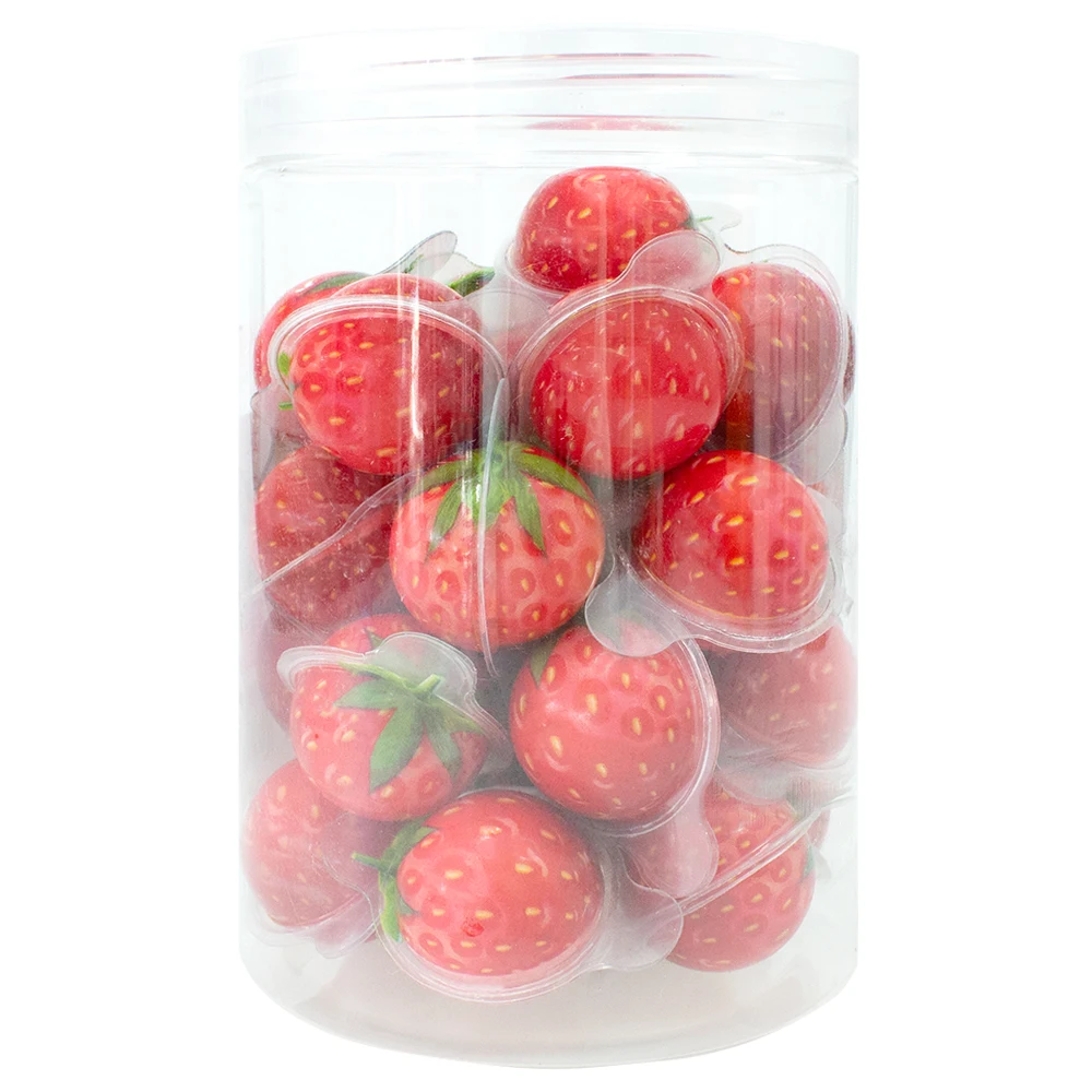 4D Fruit Gummy Strawberry Burst Fruity Snacks Jelly Filled Gummies Candy Soft and Chewy Candy