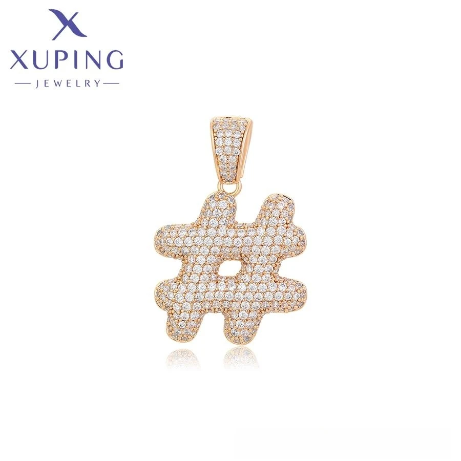 X000716973 xuping jewelry New fashion special character pendant 18K gold color versatile simple exquisite women minority pendant