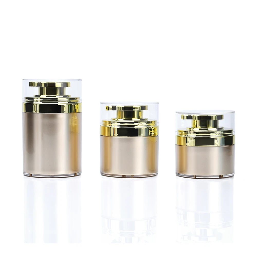 Оптовая продажа косметических пустых бутылок 30 мл 50 г 100 с вакуумным насосом Акриловые Банки для крема