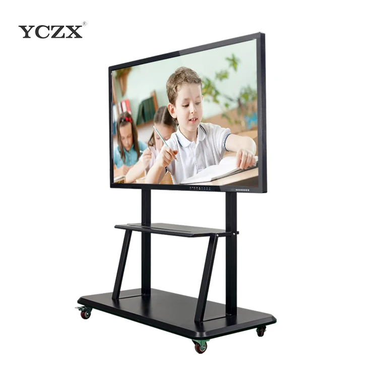 Factory Wholesale 65 Inch Wireless Projection Conference Whiteboard Interactive Intelligent Screen Touch Flat Panel