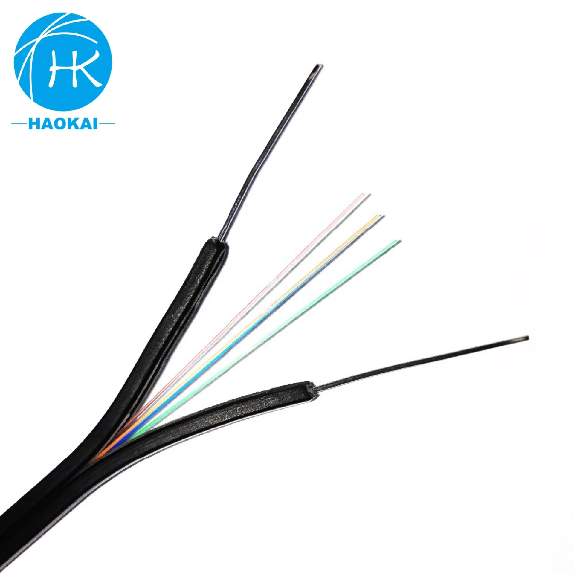 Ftth Drop White G657a Compatible Quality 12 Core G652d Single Mode Fiber Optic Cable