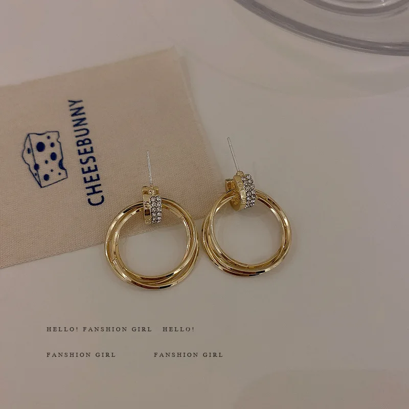 
Baoliang fashion jewelry trendy circles crystal new 2020 earring 