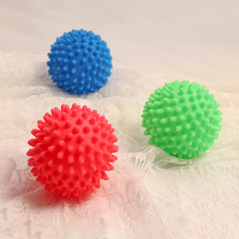 PVC Dryer Balls Reusable Clean Tools Laundry Washing Drying Fabric Softener Ball Dry Laundry Products Accessories Washing Ball