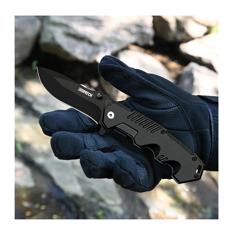 Multi Function Outdoor Folding Knife Pocket Tactical Survival Knife With Rope Cutter