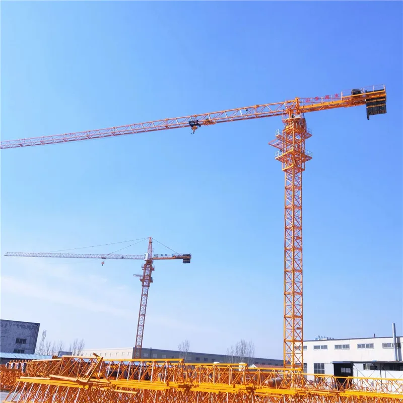 flat top machine tower crane 10 ton for sale HTP 6518  topless tower crane
