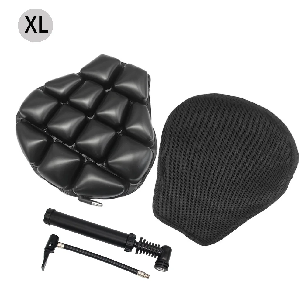 Motorcycle inflatable seat cushion motorcycle accessories shock-absorbing seat cushion with sun protection seat cover