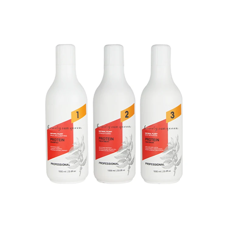 New Arrival Organic Pure Protein Hair Straightening Private Label Keratin Hair Treatment Shampoo And Conditioner Set