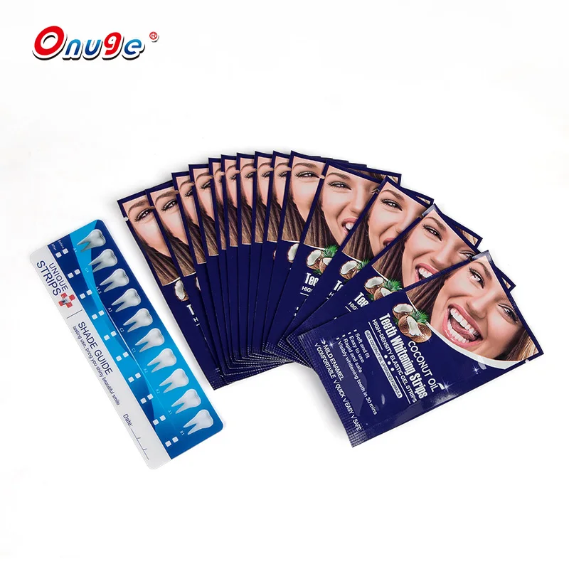 advanced tooth whiter products 6% hp coconut oil whitening teeth professional oral polishing strip
