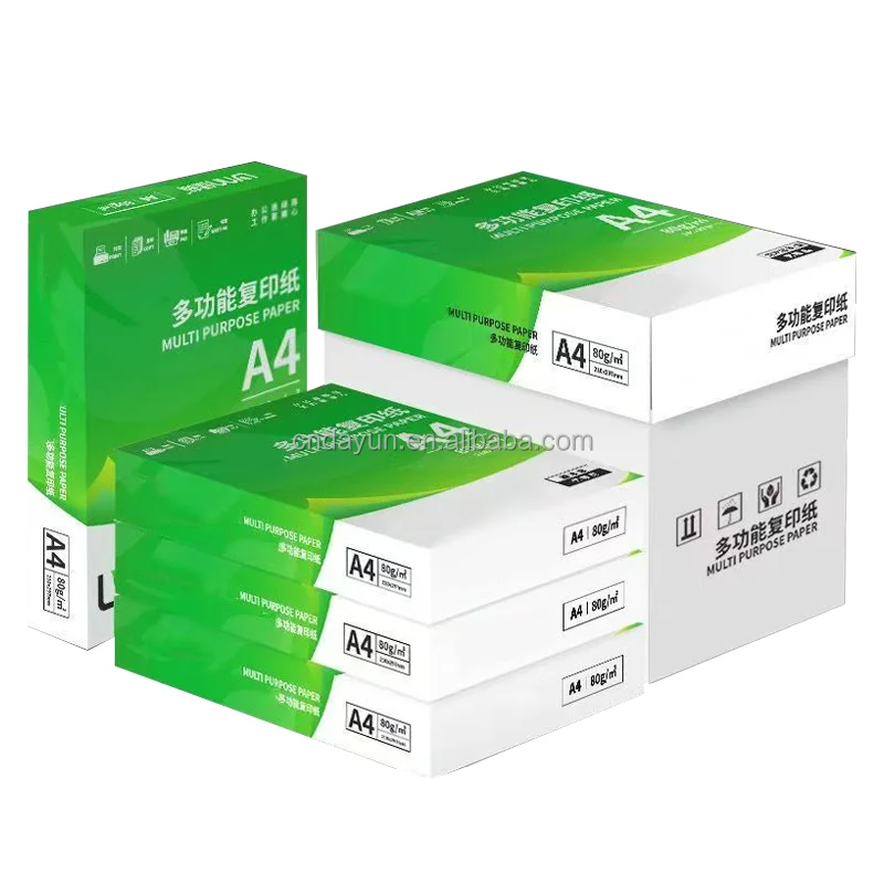 B2B 70gsm 75g 80gsm double A4 size Copy paper Office A4 copy thickened printing paper of good quality
