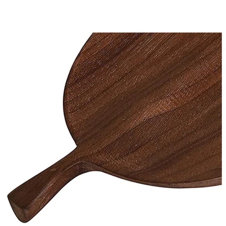 New Design Wooden Tray Acacia Wood Leaf Shaped Tableware Fruit Plate Hotel Available High Quality Wooden Plate