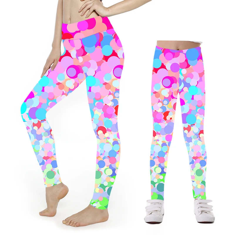 Kids Floral Unicorn Leggings Printed Leggings Double side brushed buttery soft mommy and me leggings