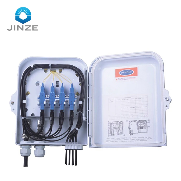 Factory Supply 8 core ftth box plc splitter 1 8 optical distribution box 8 port ODP/ODB/FDB/NAP for fiber optic equipment