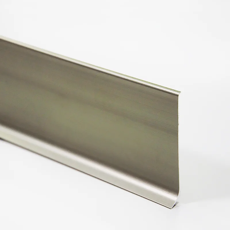 Champagne aluminum flooring accessories 60mm metal floor skirting