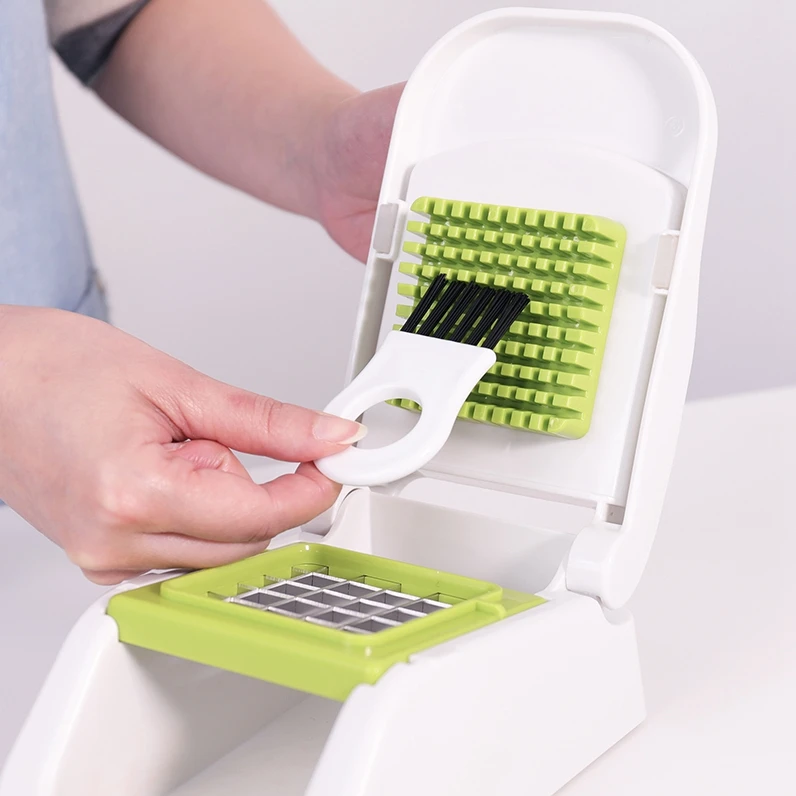 Plastic Mini Green Manual Slice Fruit Household Kitchen Accessory Vegetable Slicer Shredder Dicer Chopper