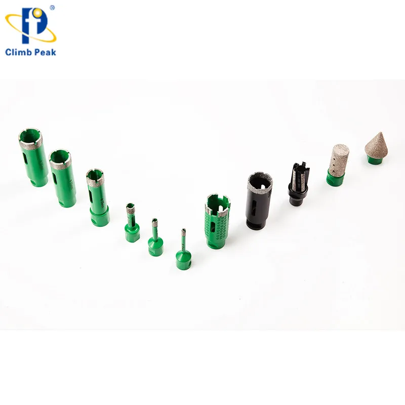 M14 Adapter Cone Shape Vacuum Brazed Diamond Core Drill Bit Bevel Edge Milling Tool for Marble Granite Tile Porcelain