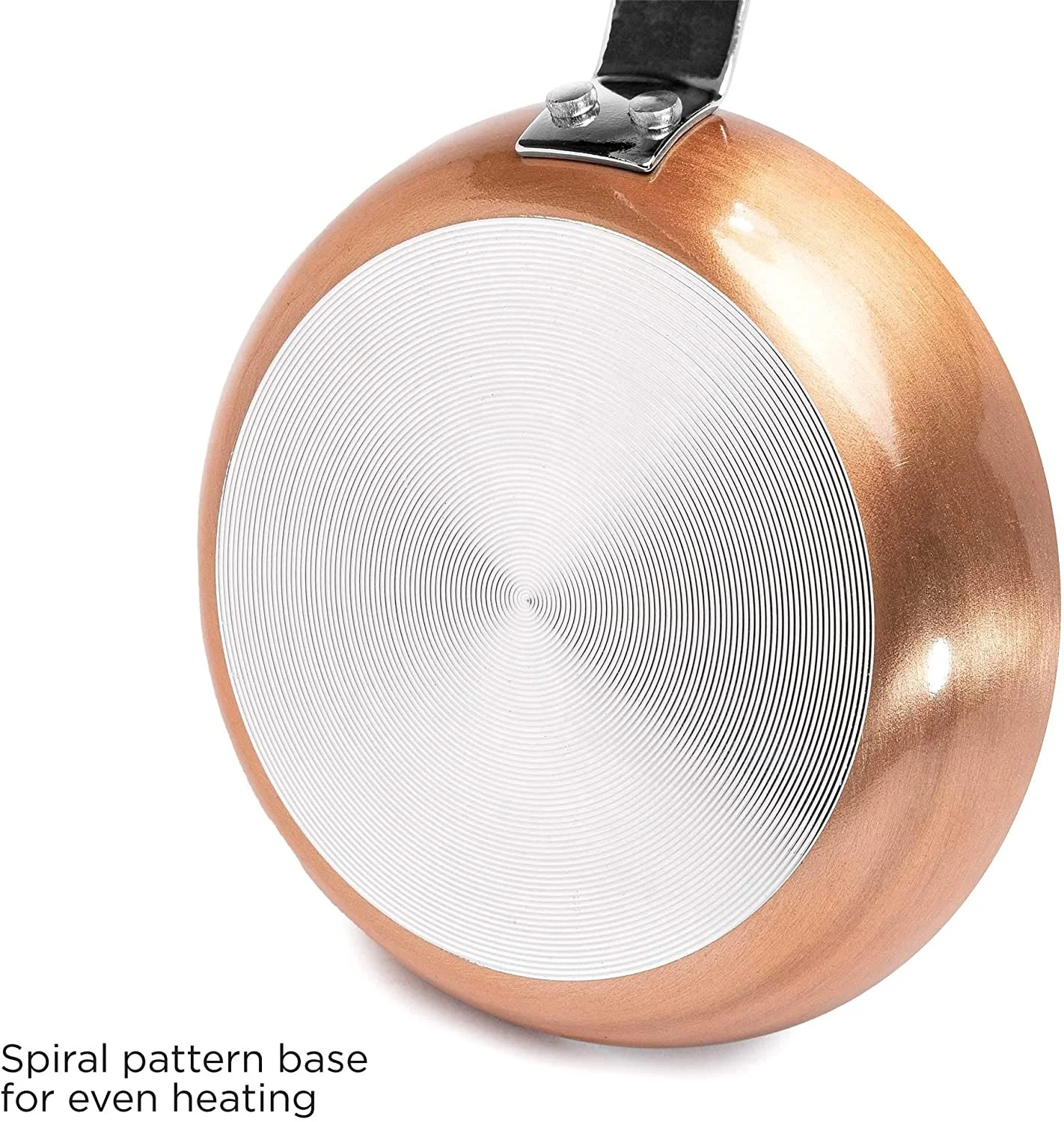 Small size copper pan mini egg fry pan with spatula