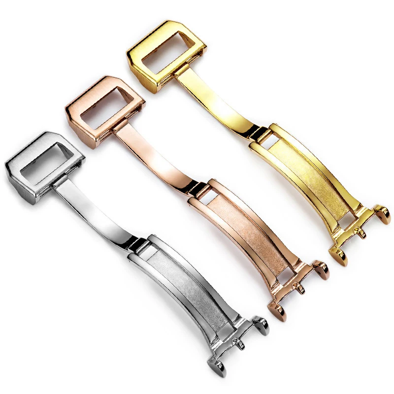 Watch Accessories High Quality Stainless Steel Buckle Folding Butterfly Watch Buckle Clasp For Iwc