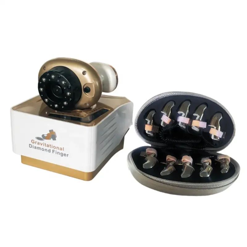 Microcurrent Golden Finger Gravitational Diamond Finger Face Lifting Radio Frequency RF EMS Beauty Machine