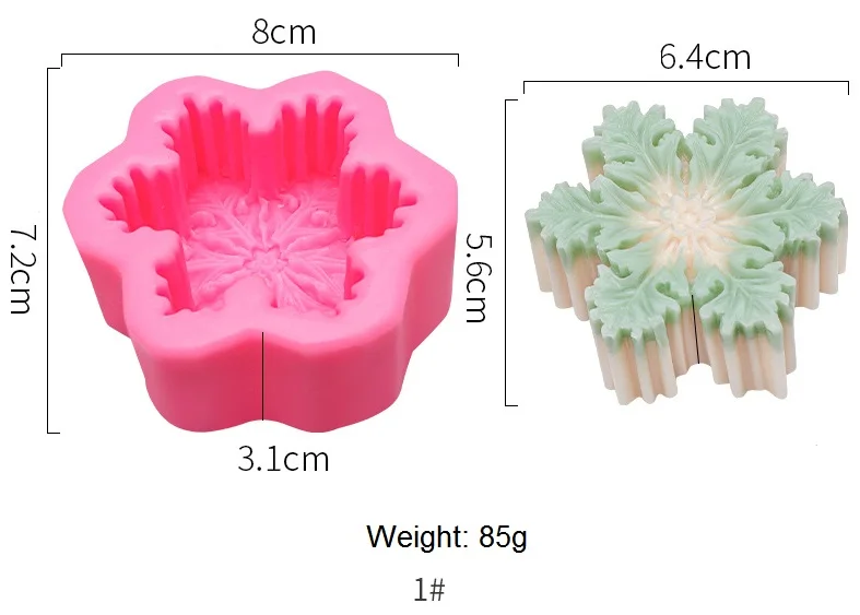 Food Grade Snowflake Cat Silicone Pasteleria Cake Pastry Dessert Baking Tools Supplies Shaped Silicon Chocolate Flower Molds