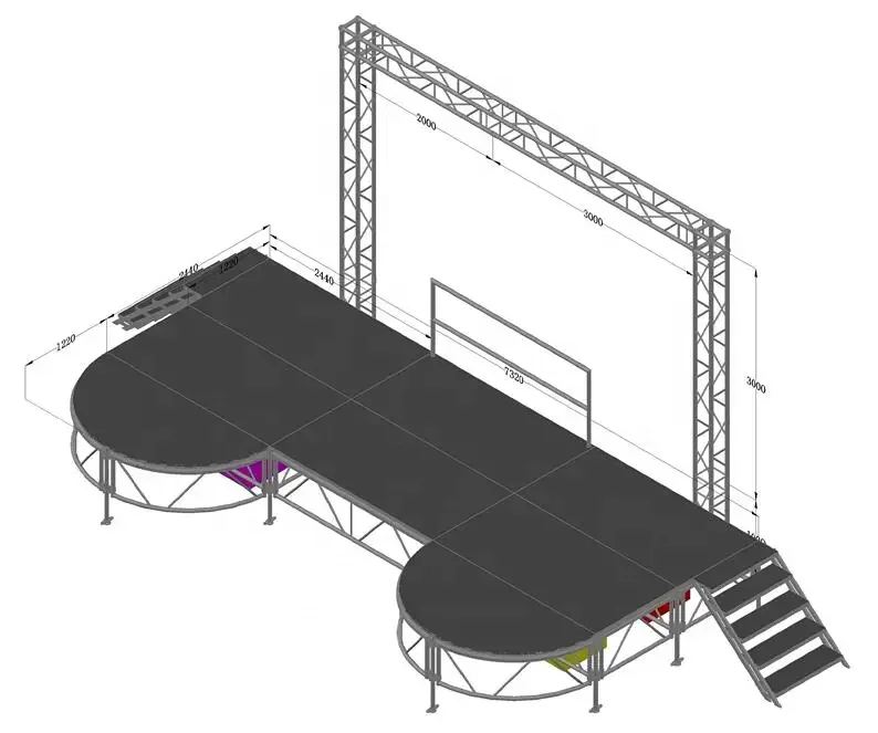 stage platform for outdoor events concert podium stage platform aluminum