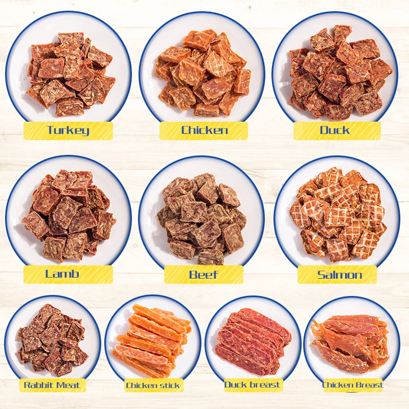  Good quality pet treats salmon jerky dog treat grain free
