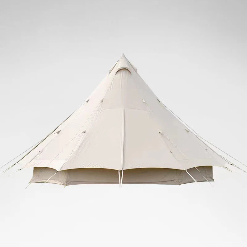 Hot Selling 5m Glamping Luxury Bell Teepee Yurt Glamping Glamping Canvas Camping Tents