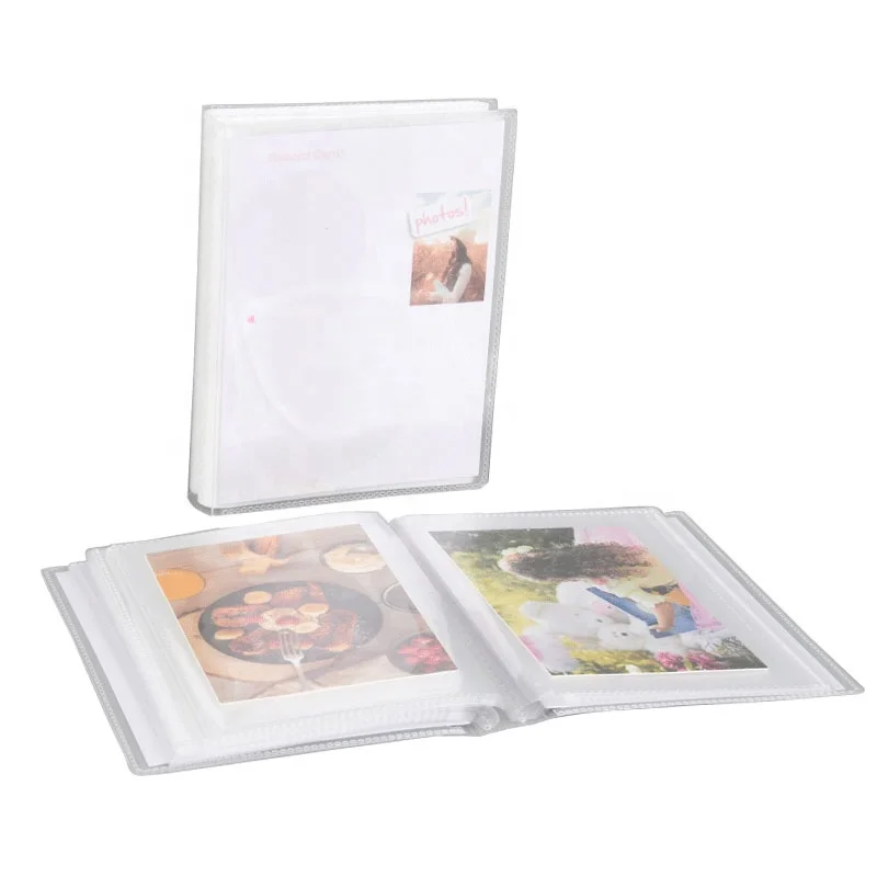 Custom Clear Flexible Photo Album Holds 48  Photos 4x6 Inches with Protective Poly Case/Space removable Album