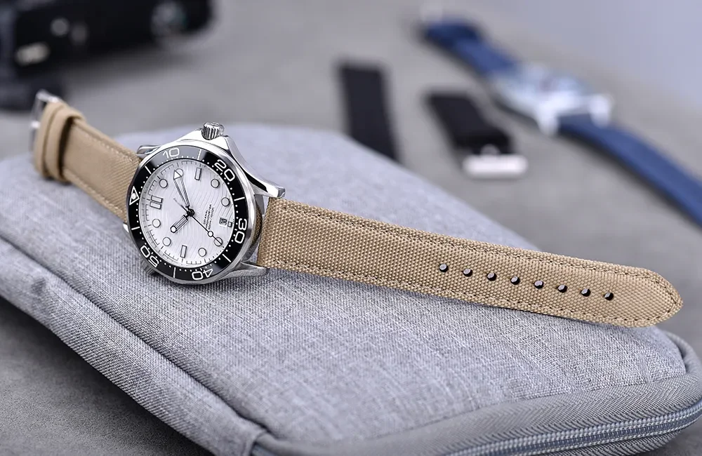 JUELONG Премиум тканевый ремешок для часов парусиновая ткань водонепроницаемый спортивный дайвинга с быстросъемной пружиной