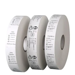 Custom Design polyester satin/cotton/nylon taffeta Clothing Labels tape safe wash care Label Printing for garment