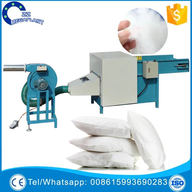 90kg/h Fiber Opener Polyester Fiber Opening Machine PP Cotton Waste Recycling Carding Machine For Pillow Filling