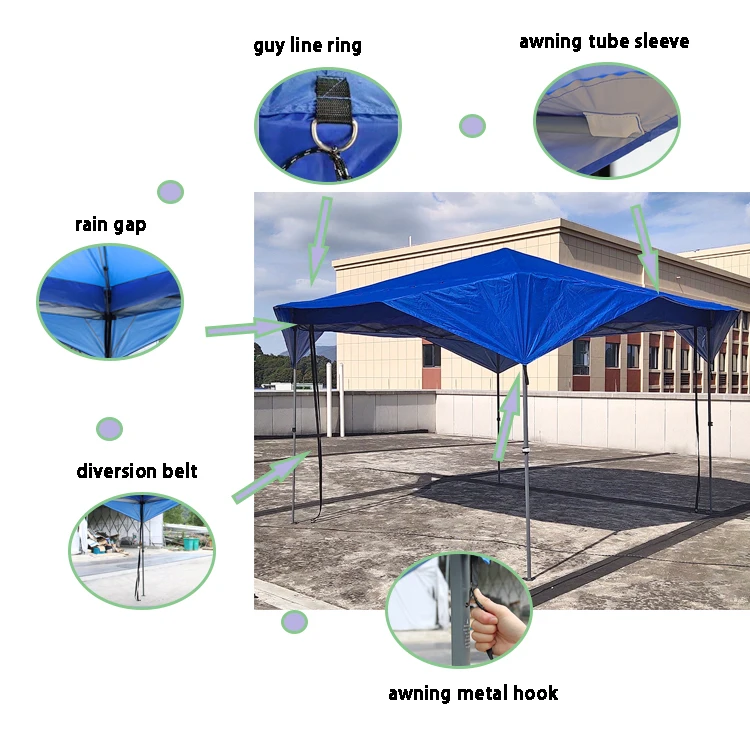 Factory Outdoor Cater Party Wedding BBQ Outdoor Outdoor Tents Car Event Gazebo Canopy