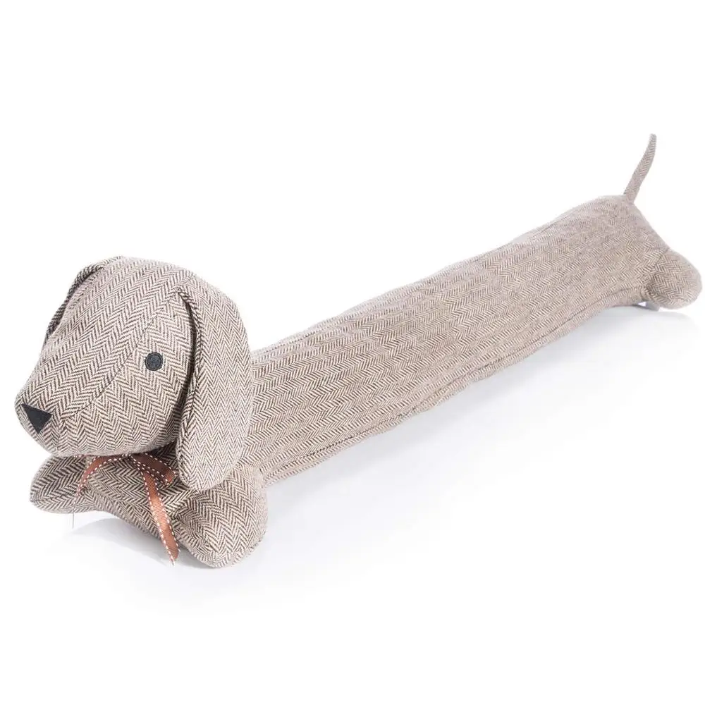 Window Breeze Guard Stuffed Animal Dog Shaped Plush Door Draft Stopper