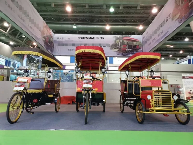 ETOO Brand hot Selling New sightseeing car 3/4 passengers electric tricycles electric rickshaw for sale