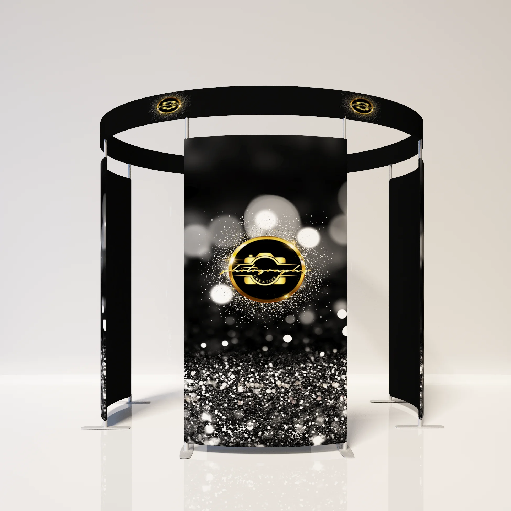 Enclosure 360 Degree Photo Booth With Led Lights Photobooth Drop Shipping Photo Booth Backdrop