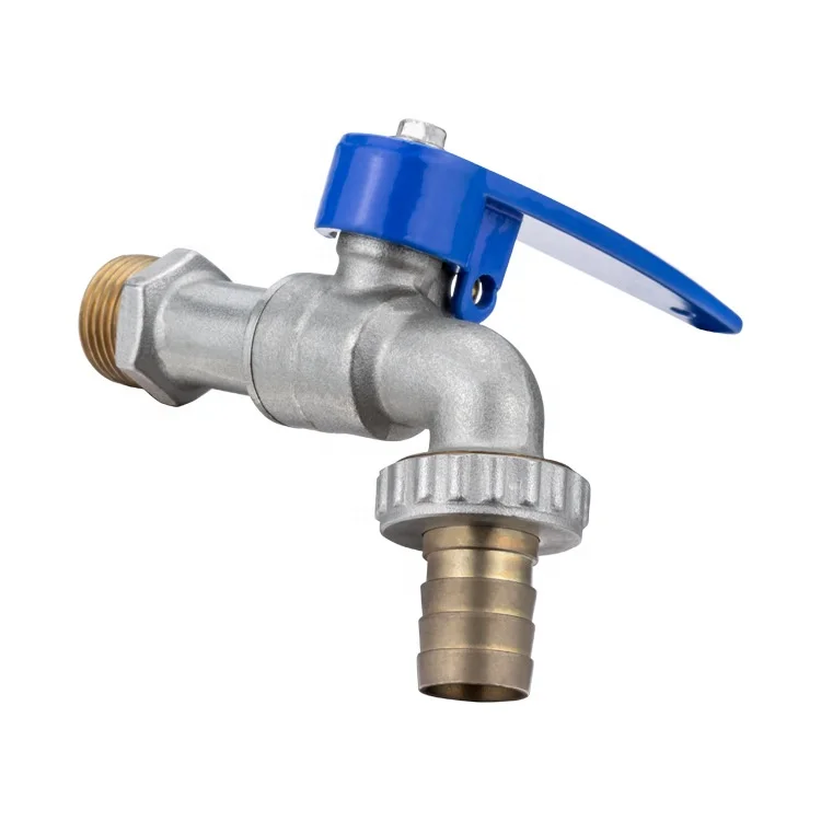 Ok Bibcock Water Tap Hose Brass Stop Valve Plastic Ball with Ear Lock & Quick