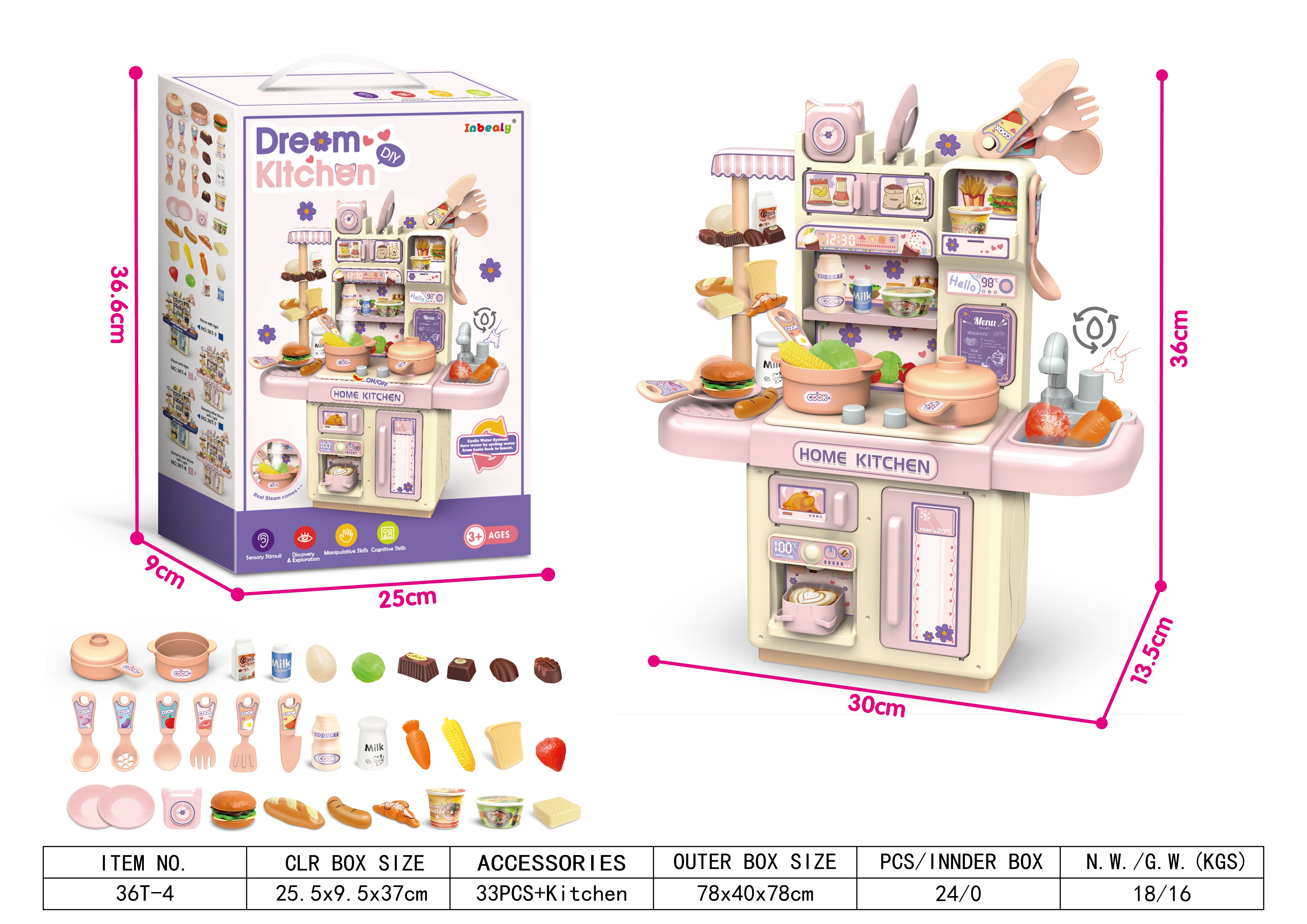Kids  Mini Kitchen Toys Educational Kitchen Toys Set Manufacturer Hot Selling New Plastic Unisex High Frequency Kichen Toys