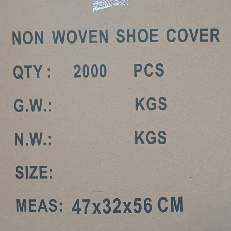 Stock High Quality 35gsm PP Non Woven Blue Surgical Soft Antiskid Shoe Disposable Cover Shoe Cover For Hospital With CE