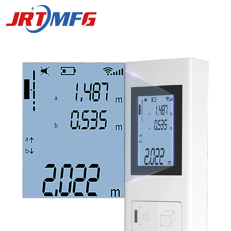 JRTMFG Two Way Multifunctional Measurement Tool 262 Feet Bilateral Lazer with Real Time Measuring Laser Range Finder