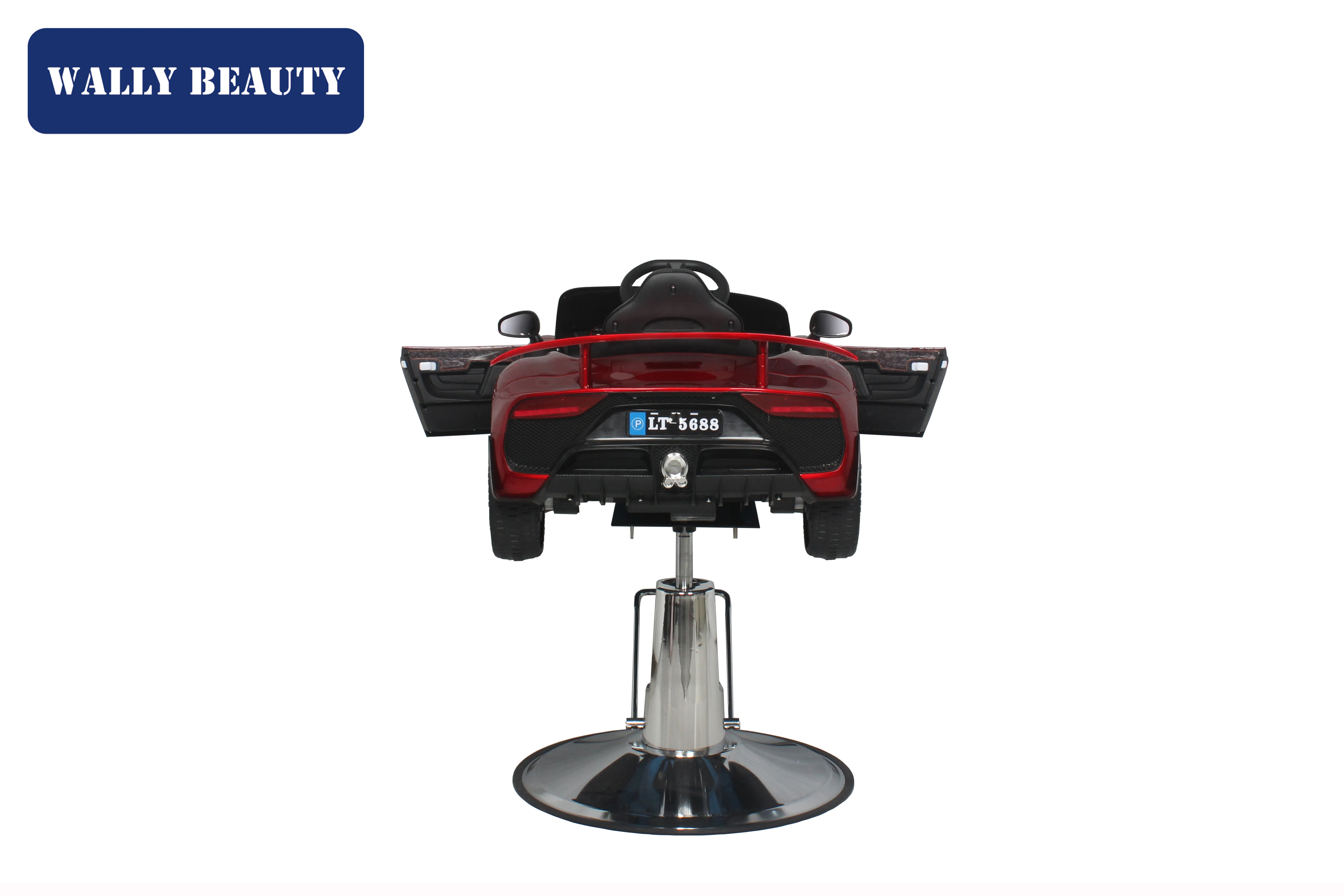 Salon Furniture Red Baby Car Kids Barber Toy Chair  With Music Story